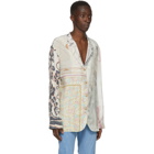 Marine Serre Multicolor Silk Regenerated Lounge Shirt