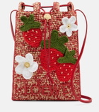 Loewe Paula's Ibiza raffia pouch with strap