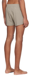 Rick Owens Taupe Temple Boxer Swim Shorts