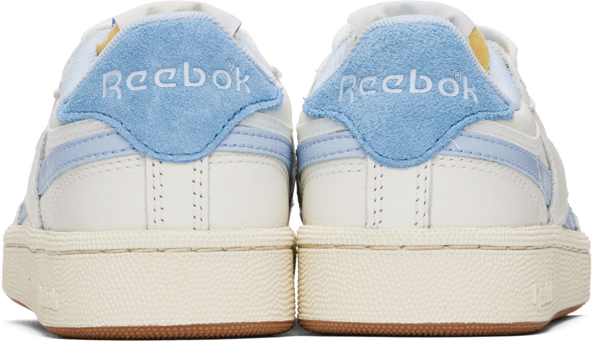 Reebok Classics Off-White & Blue Club C Revenge Vintage Sneakers