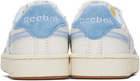 Reebok Classics Off-White & Blue Club C Revenge Vintage Sneakers