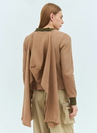 Charlie Constantinou Panelled Waffle Top With Scarf