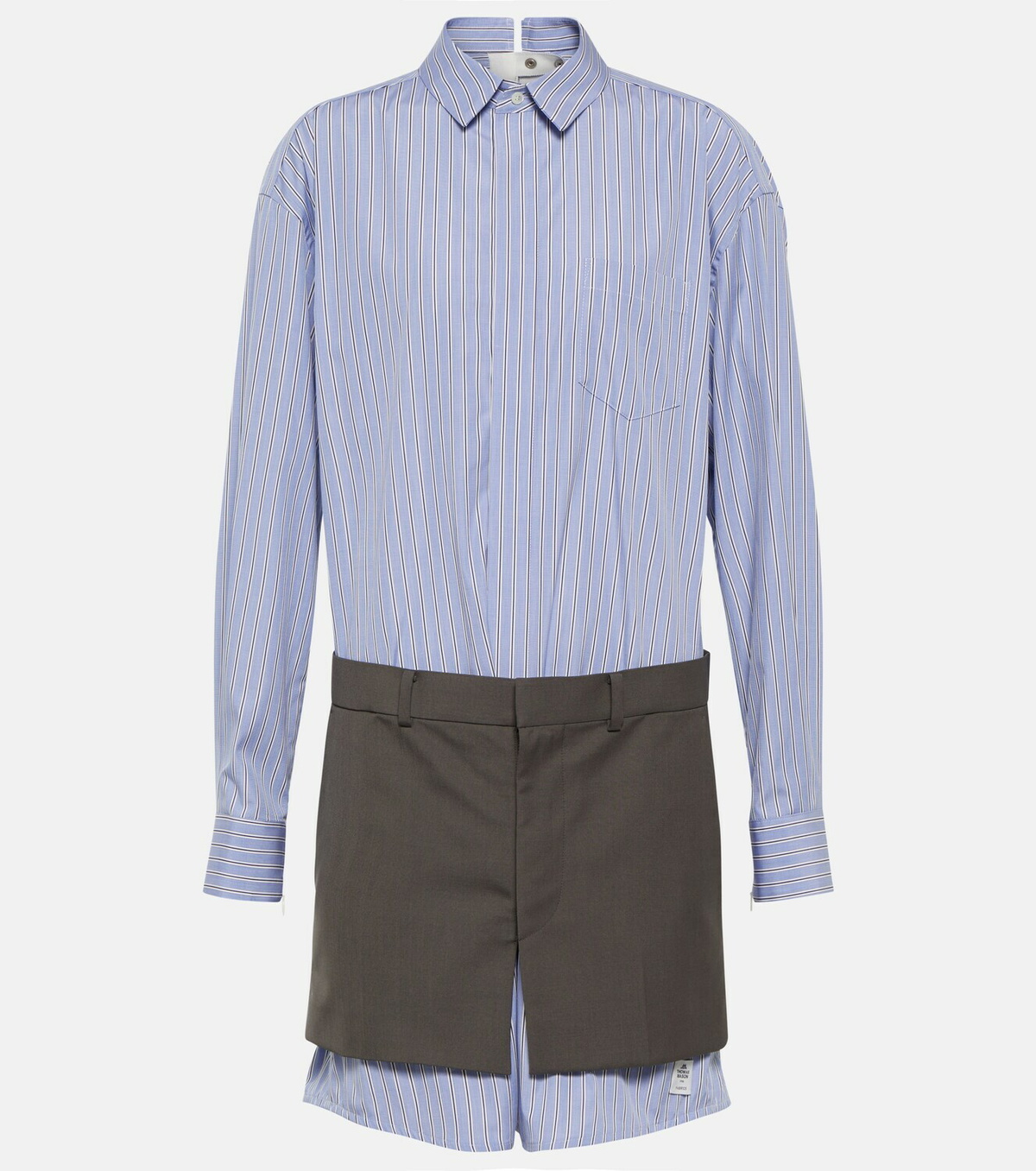 Sacai x Thomas Mason cotton minidress Sacai
