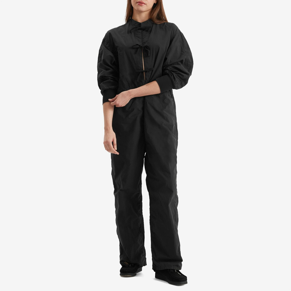 Beams Boy Women's Medical Bow Jumpsuit in Black