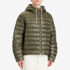 Jil Sander+ Men's Regular Fit Hooded Lightweight Down Blouson in Pickle