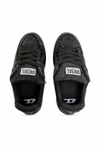 Diesel S-D-Ollie - Sneakers in frayed denim e leather - Sneakers Mens in Black