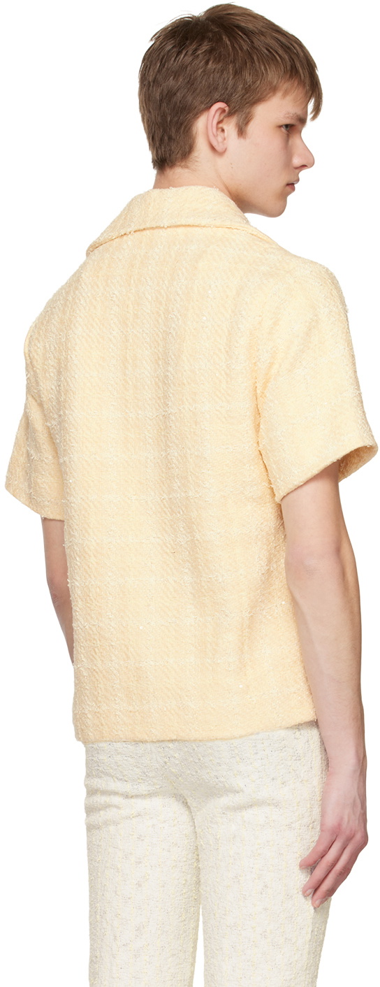 young n sang Yellow Sequinned Shirt