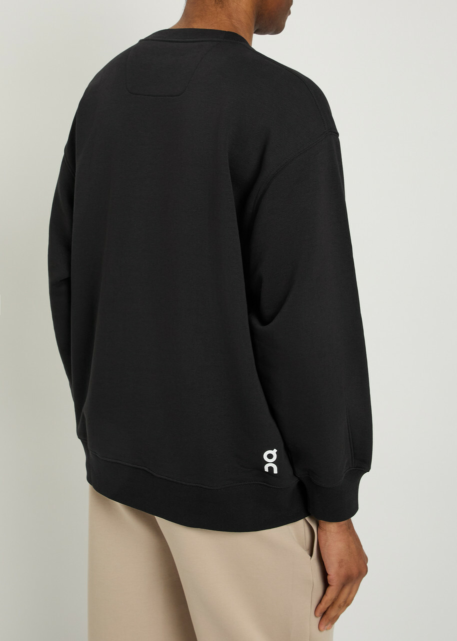 ON Club Logo Cotton-blend Sweatshirt Black