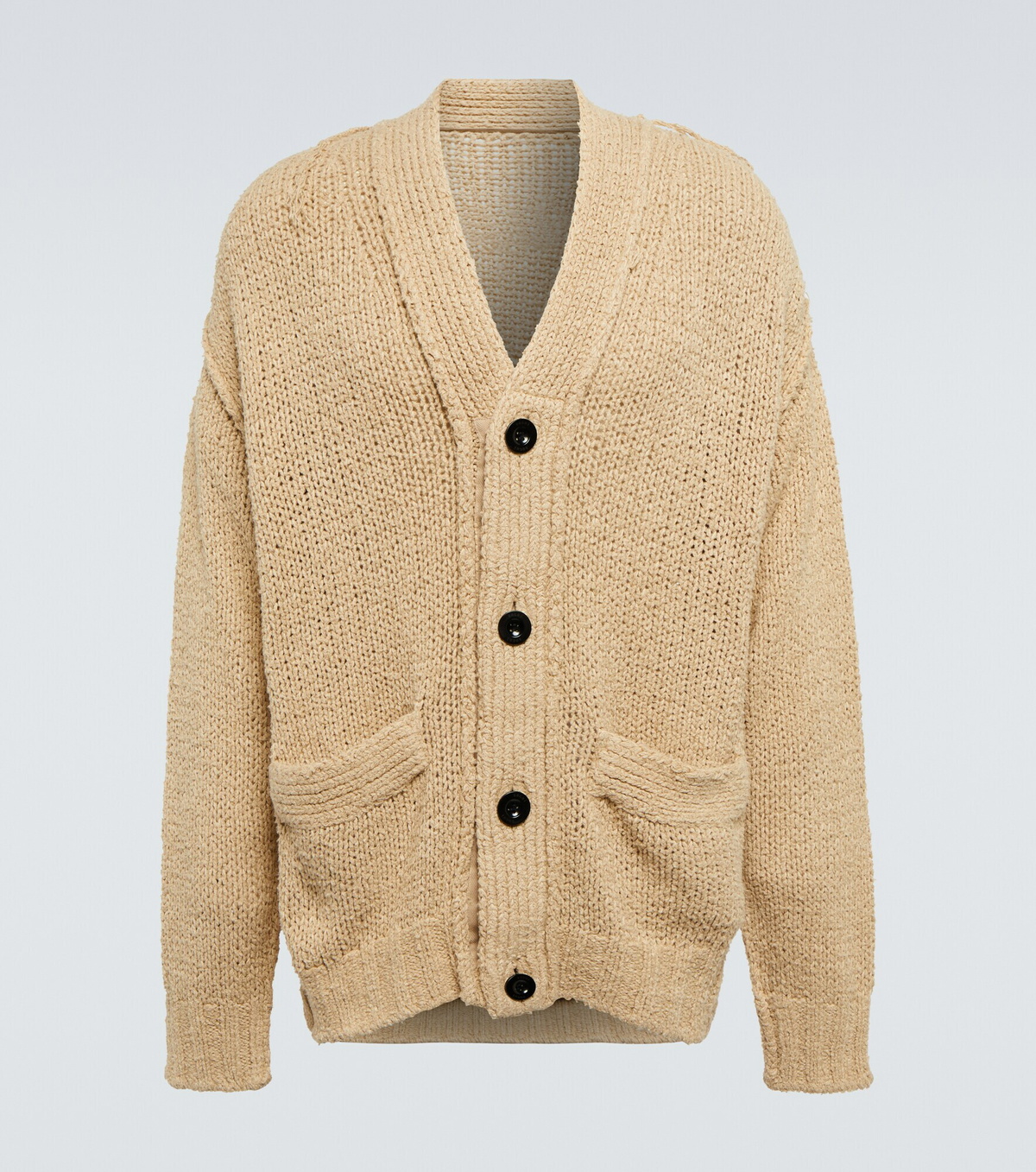 Sacai Cotton Poplin X Knit Cardigan Cardigans 600062812blk