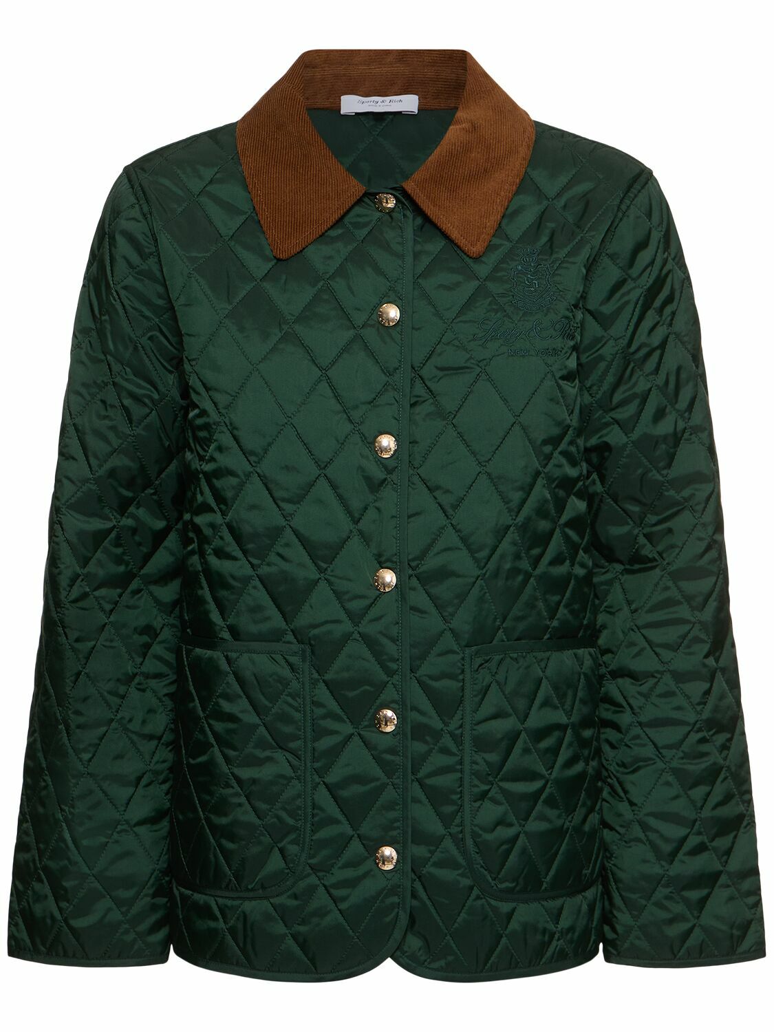 SPORTY & RICH - Script Velour Track Jacket Sporty & Rich SPORTY & RICH - Script Velour Track Jacket Sporty & Rich