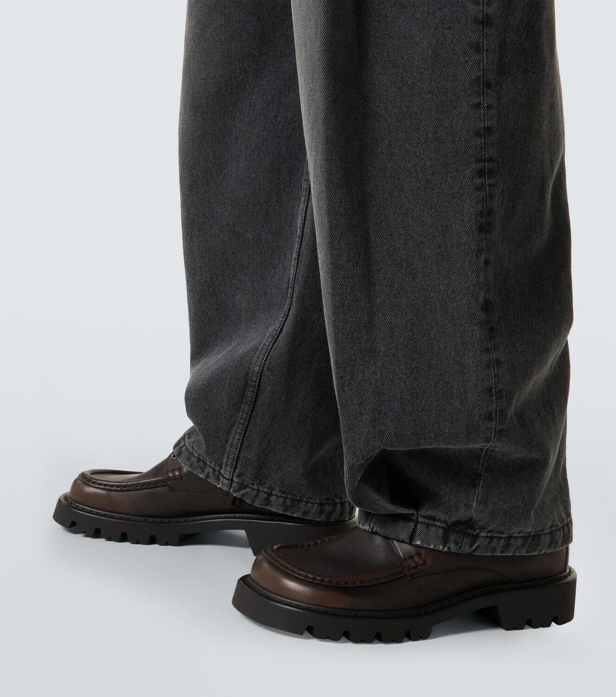 Loewe Pleated barrel-leg jeans