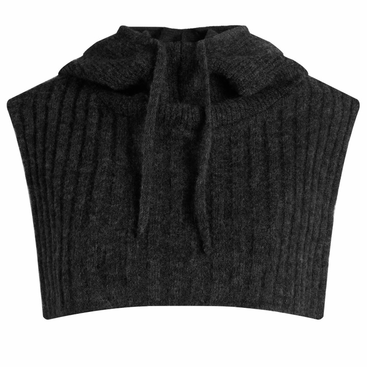Photo: Girls of Dust Women's Aphrodite Baby Alpaca Hood in Asphalt 