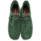 Clarks Originals Green Hairy Suede Wallabee Boots