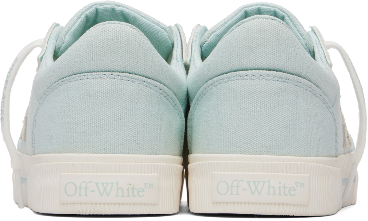 Off-White Blue Vulcanized Low Sneakers
