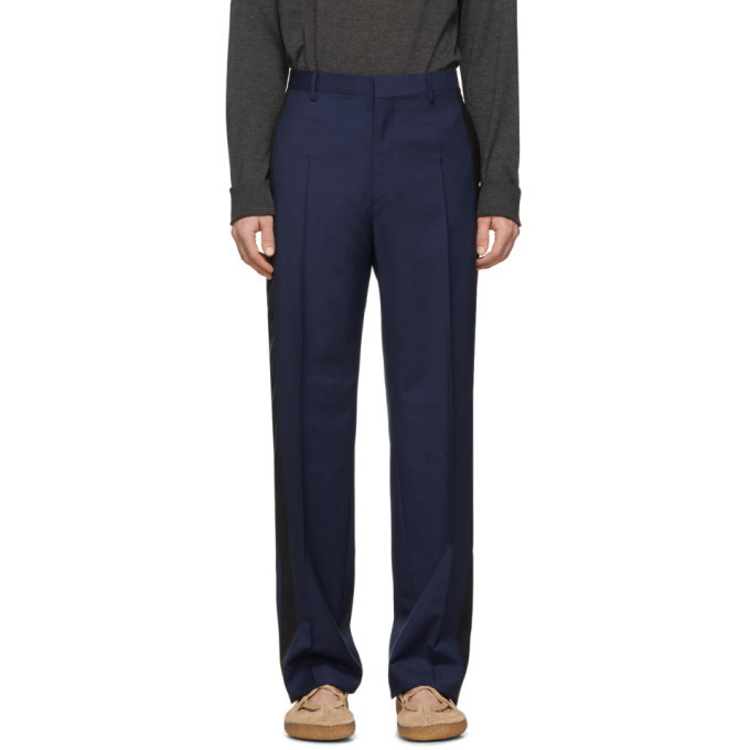 Photo: Lanvin Navy Wool Mohair Trousers