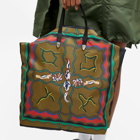 TOGA Women's Print Tote Bag in Khaki