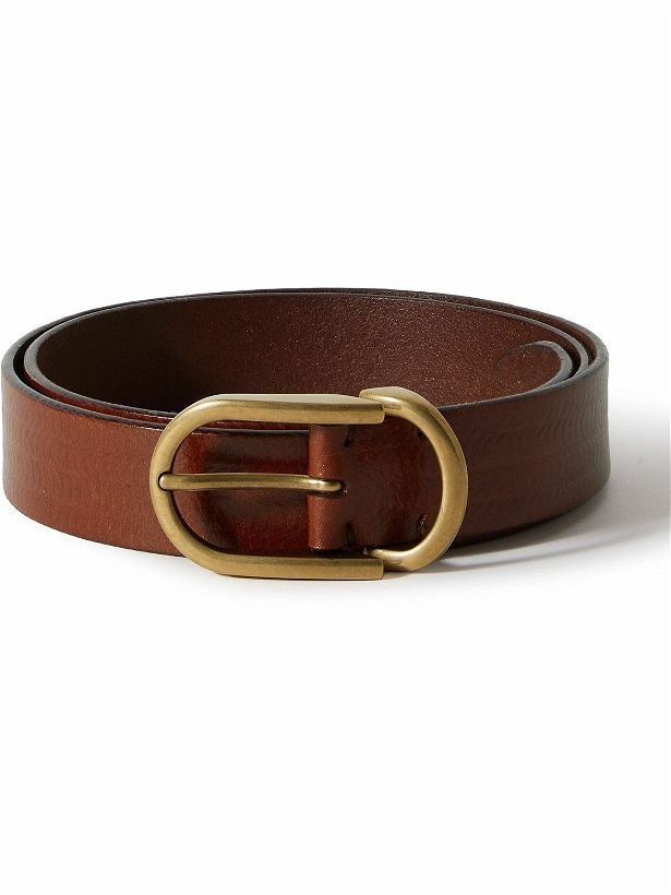 Photo: Brunello Cucinelli - 3cm Leather Belt - Brown