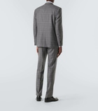 Canali Prince of Wales checked wool suit