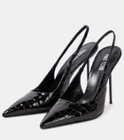 Paris Texas Lidia 105 leather slingback pumps
