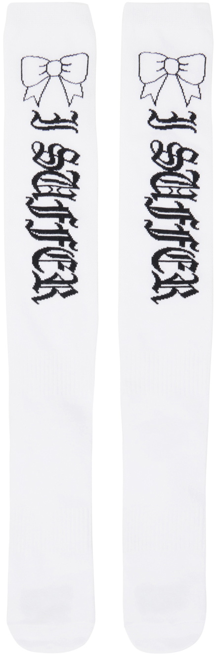 ashley williams i suffer ソックス　靴下 Ashley Williams Suffer Knee Socks, Pink — SLOW WAVES