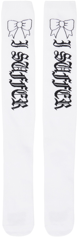 Photo: Ashley Williams White Suffer Bow Socks