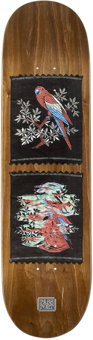 Pass~Port Brown Threads Series Parrot Skateboard Deck