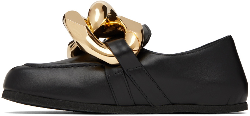 JW Anderson Black Chain Loafers