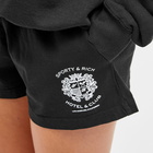 Sporty & Rich Women's Hotel Disco Shorts in Black/White