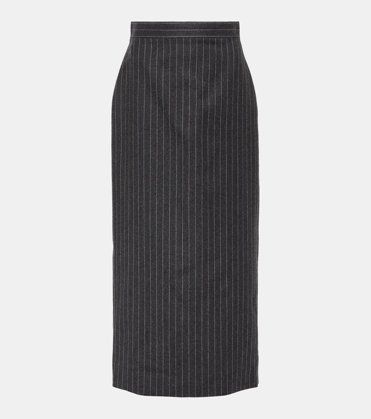 Alexander McQueen Pinstripe wool midi skirt Alexander McQueen