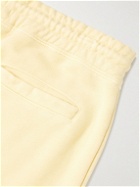 Carleen - Tapered Upcycled Patchwork Organic Cotton-Jersey Sweatpants - Yellow