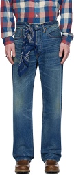RRL Indigo Five-Pocket Jeans