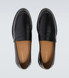 Thom Sweeney Leather penny loafers
