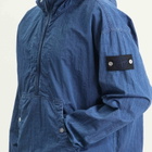 Stone Island Men's Denim Research Nylon Indigo-TC Marmo Parka Jacket in Indigo