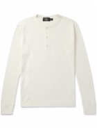 RRL - Slim-Fit Waffle-Knit Cotton Henley T-Shirt - Neutrals