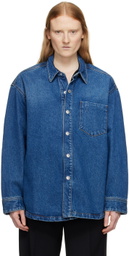 AMI Paris Blue Ami de Cœur Denim Jacket