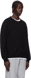 Reigning Champ Black Midweight Terry Standard Crewneck Sweatshirt