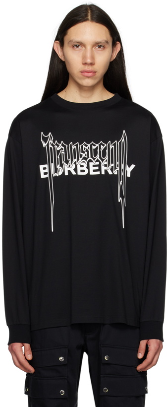 Photo: Burberry Black 'Transcend' Long Sleeve T-Shirt