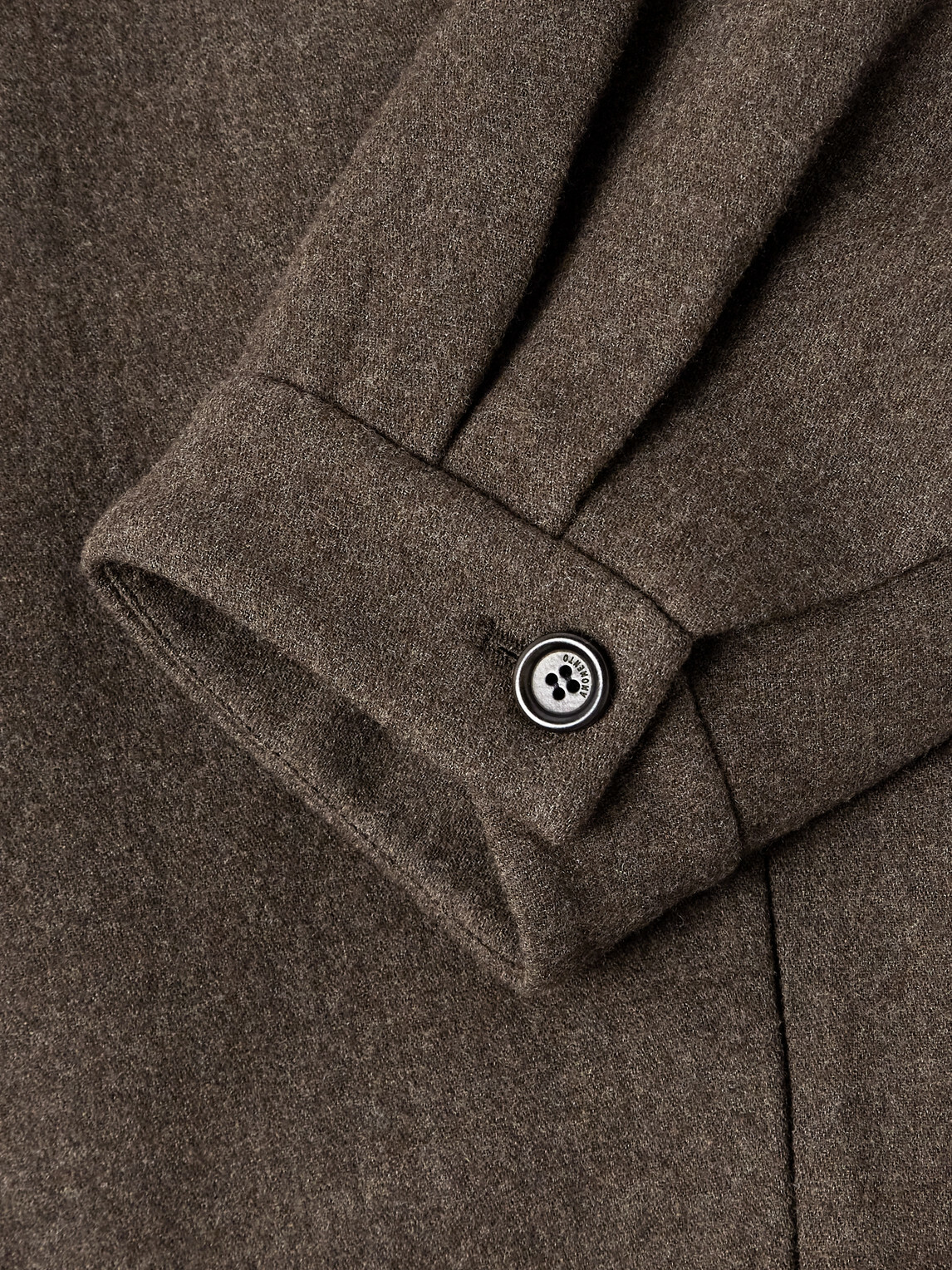 Amomento - Cropped Wool-Blend Jacket - Brown