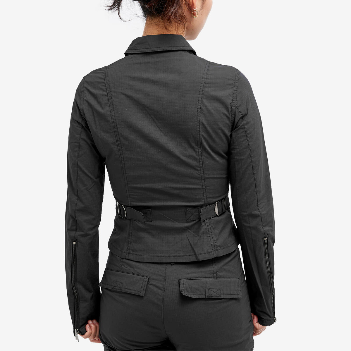 Wood Wood Women's Ana Cargo Shirt in Black