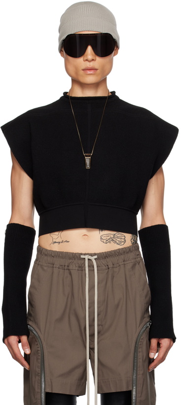 Photo: Rick Owens Black Cropped Sweater