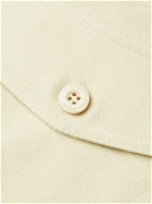 Caruso - Cotton-Blend Flannel Overshirt - Neutrals