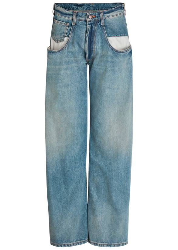 Photo: Maison Margiela Exposed-pocket Straight-leg Jeans Denim