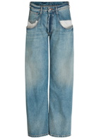 Maison Margiela Exposed-pocket Straight-leg Jeans Denim
