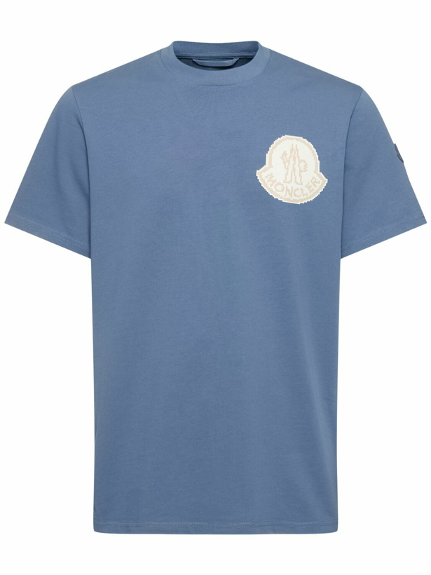 Photo: MONCLER Logo Cotton Jersey T-shirt