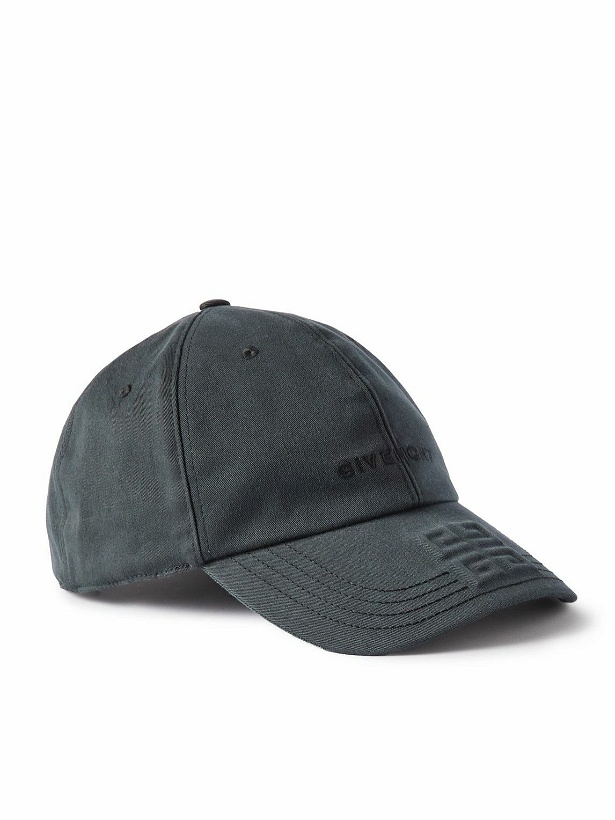 Photo: Givenchy - Logo-Embroidered Embossed Cotton-Twill Baseball Cap