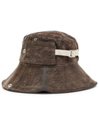 Jacquemus Le Bob De-nîmes Flocked Denim Bucket hat Khaki