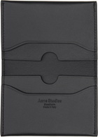 Acne Studios Black Folded Leather Card Holder