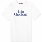 Late Checkout LC Logo T-Shirt in White