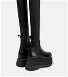 Sacai Stretch leather over-the-knee boots