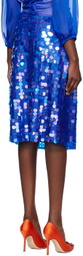 Saks Potts Blue Marna Midi Skirt